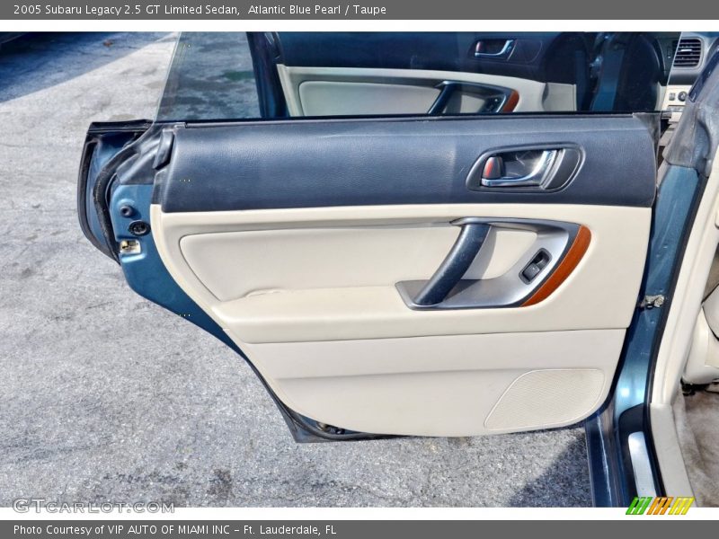 Atlantic Blue Pearl / Taupe 2005 Subaru Legacy 2.5 GT Limited Sedan