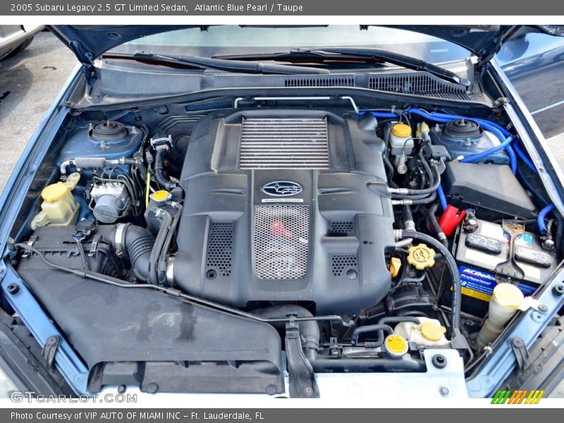 Atlantic Blue Pearl / Taupe 2005 Subaru Legacy 2.5 GT Limited Sedan