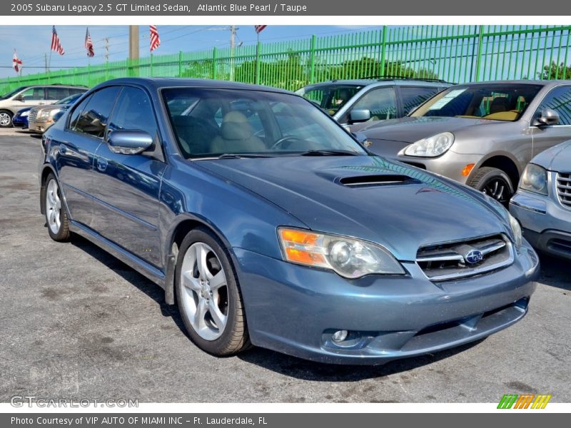 Atlantic Blue Pearl / Taupe 2005 Subaru Legacy 2.5 GT Limited Sedan