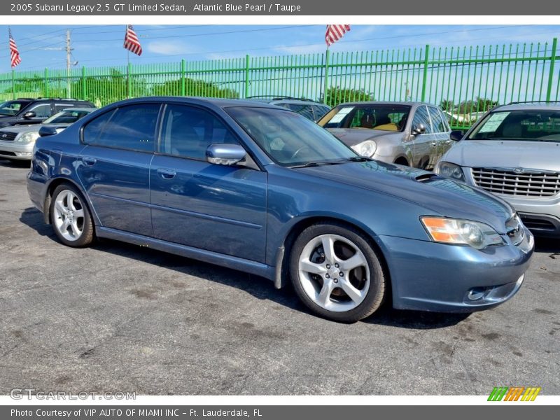 Atlantic Blue Pearl / Taupe 2005 Subaru Legacy 2.5 GT Limited Sedan
