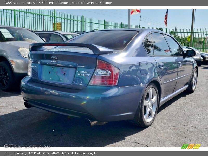 Atlantic Blue Pearl / Taupe 2005 Subaru Legacy 2.5 GT Limited Sedan