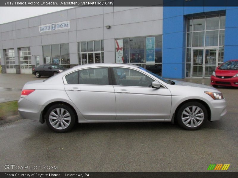 Alabaster Silver Metallic / Gray 2012 Honda Accord EX Sedan