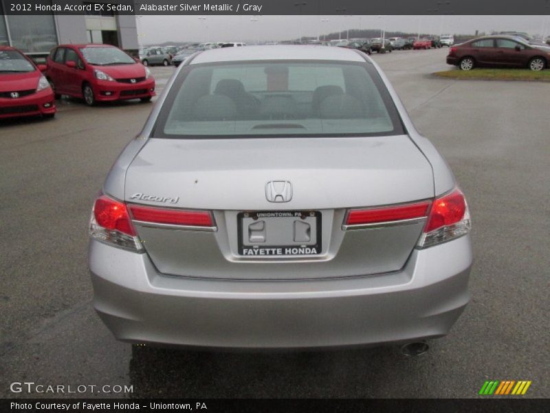Alabaster Silver Metallic / Gray 2012 Honda Accord EX Sedan