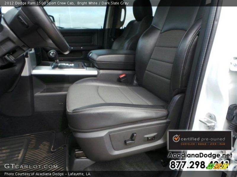 Bright White / Dark Slate Gray 2012 Dodge Ram 1500 Sport Crew Cab