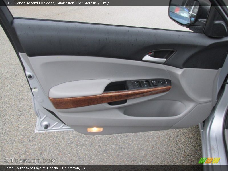 Alabaster Silver Metallic / Gray 2012 Honda Accord EX Sedan