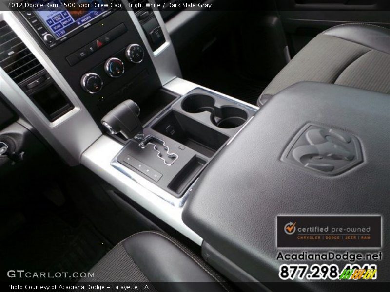 Bright White / Dark Slate Gray 2012 Dodge Ram 1500 Sport Crew Cab