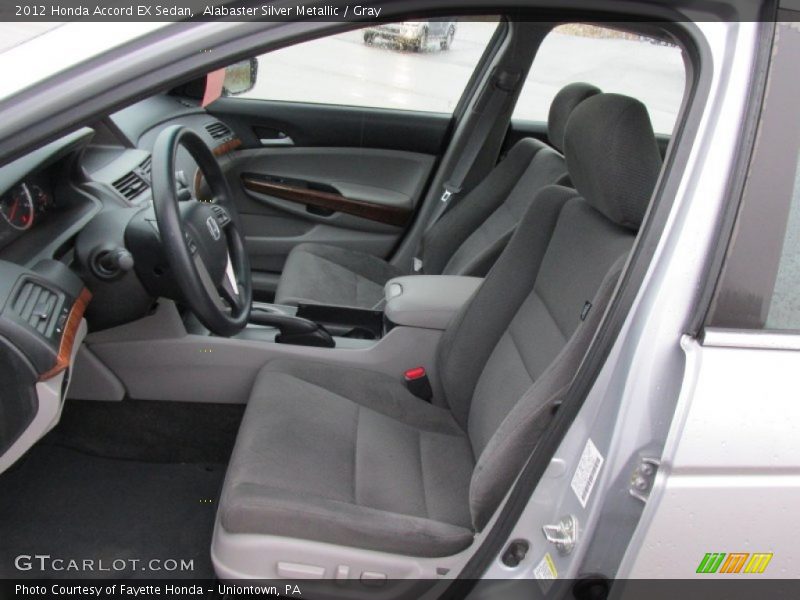 Alabaster Silver Metallic / Gray 2012 Honda Accord EX Sedan