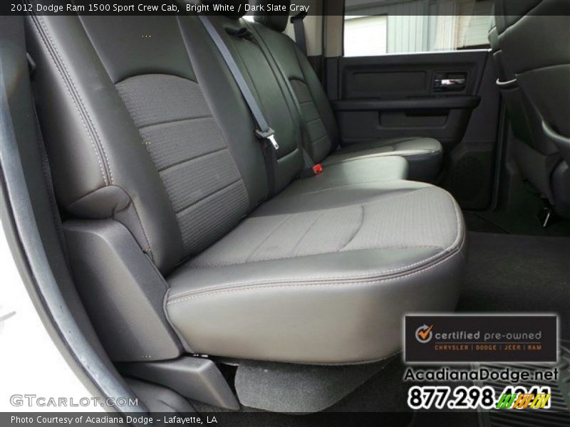 Bright White / Dark Slate Gray 2012 Dodge Ram 1500 Sport Crew Cab