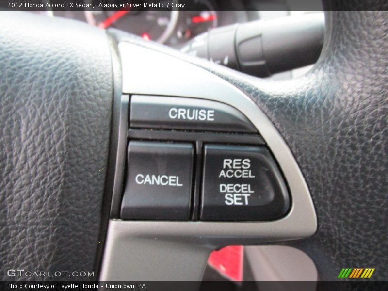 Alabaster Silver Metallic / Gray 2012 Honda Accord EX Sedan