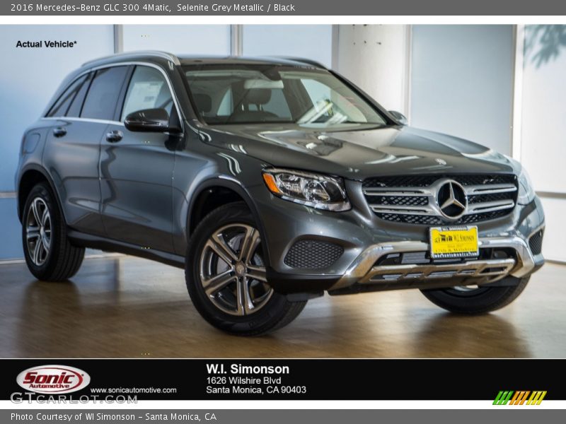 Selenite Grey Metallic / Black 2016 Mercedes-Benz GLC 300 4Matic