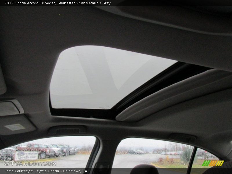 Alabaster Silver Metallic / Gray 2012 Honda Accord EX Sedan