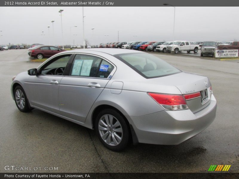 Alabaster Silver Metallic / Gray 2012 Honda Accord EX Sedan