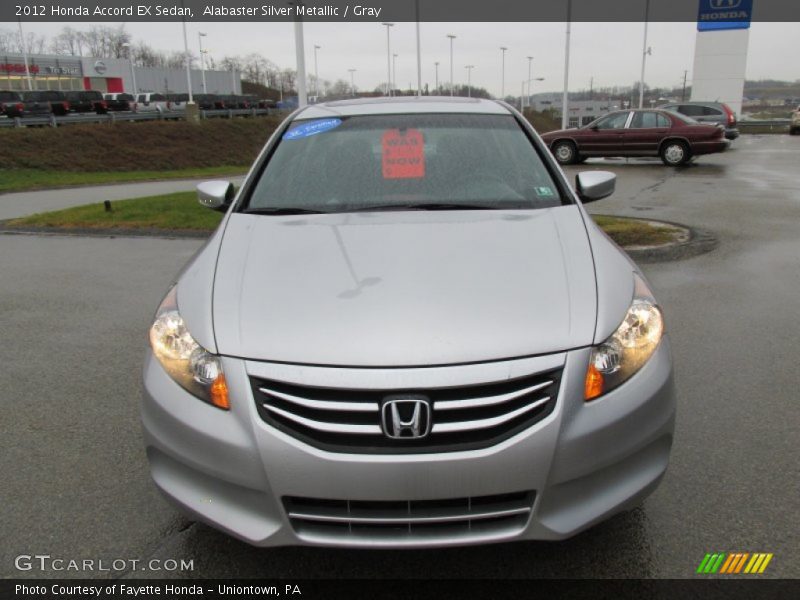 Alabaster Silver Metallic / Gray 2012 Honda Accord EX Sedan
