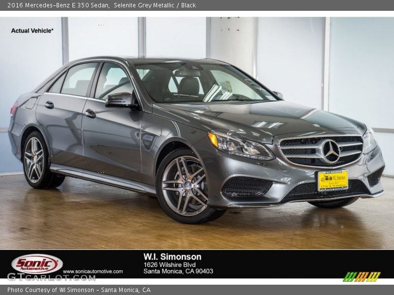 Selenite Grey Metallic / Black 2016 Mercedes-Benz E 350 Sedan