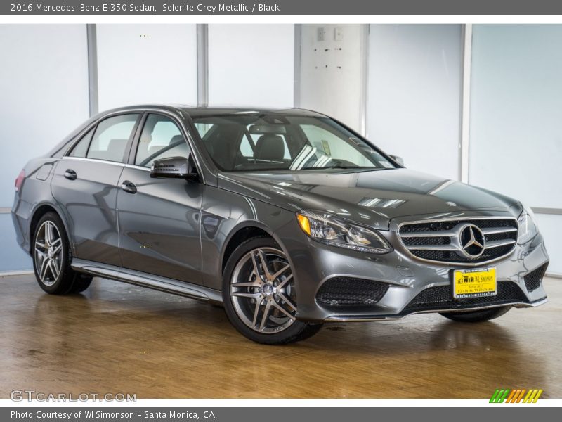 Selenite Grey Metallic / Black 2016 Mercedes-Benz E 350 Sedan