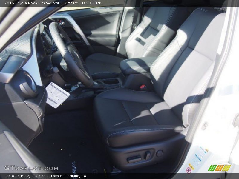 Blizzard Pearl / Black 2016 Toyota RAV4 Limited AWD