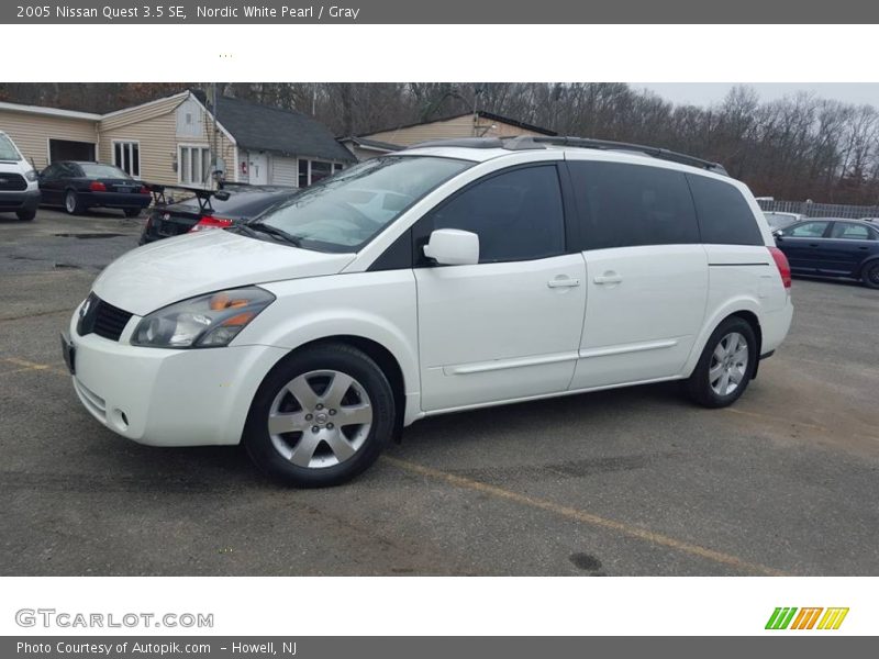 Nordic White Pearl / Gray 2005 Nissan Quest 3.5 SE