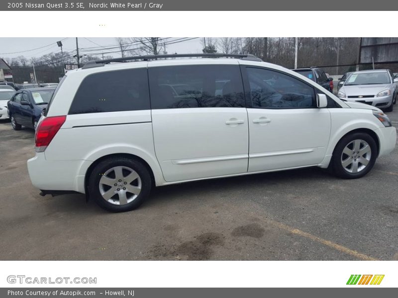 Nordic White Pearl / Gray 2005 Nissan Quest 3.5 SE