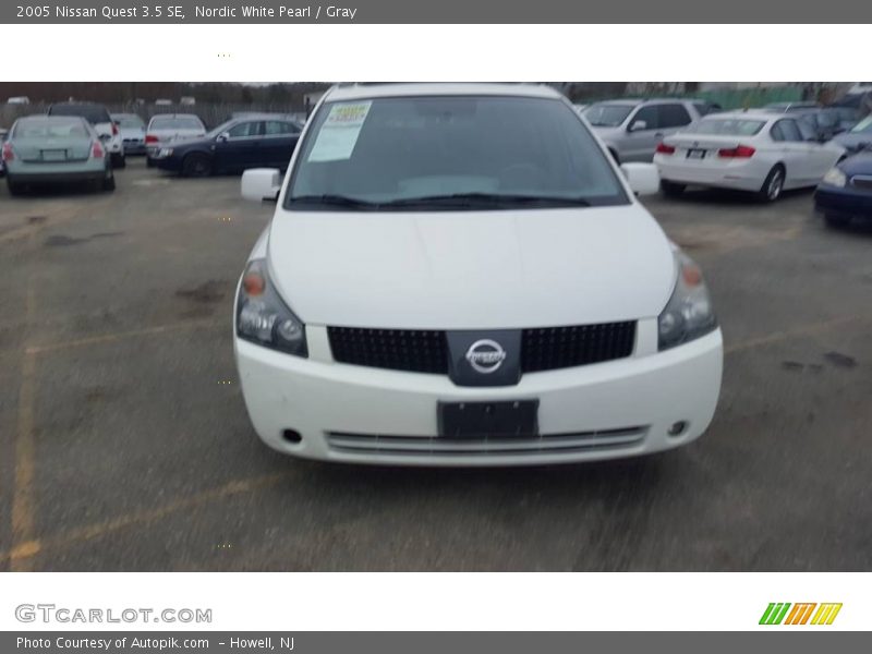 Nordic White Pearl / Gray 2005 Nissan Quest 3.5 SE