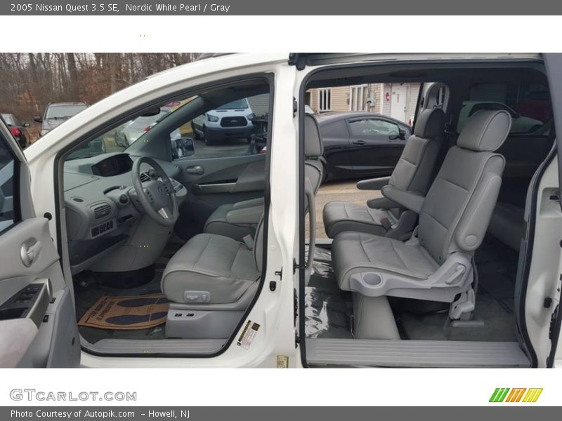 Nordic White Pearl / Gray 2005 Nissan Quest 3.5 SE