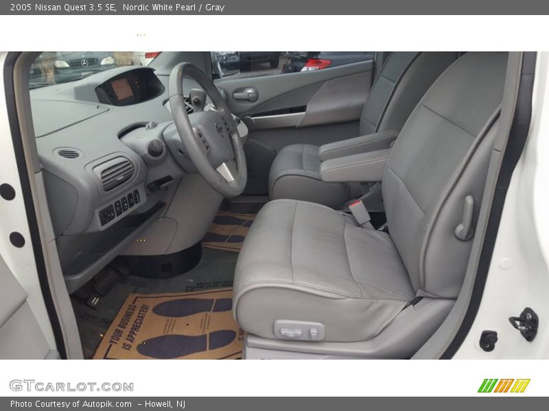 Nordic White Pearl / Gray 2005 Nissan Quest 3.5 SE