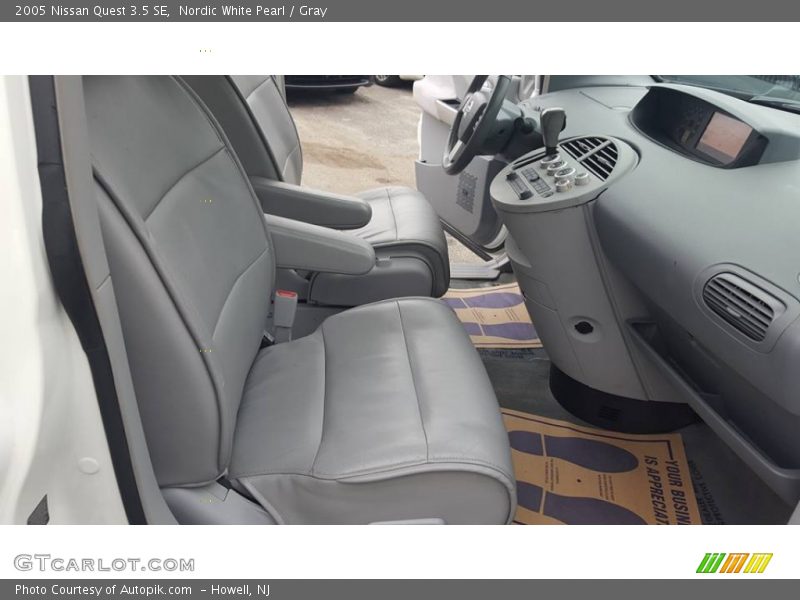 Nordic White Pearl / Gray 2005 Nissan Quest 3.5 SE