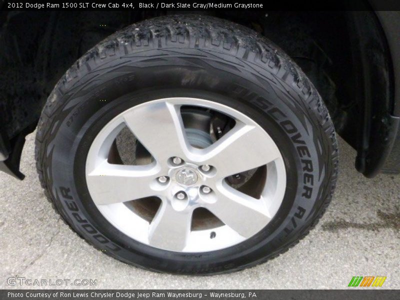 Black / Dark Slate Gray/Medium Graystone 2012 Dodge Ram 1500 SLT Crew Cab 4x4