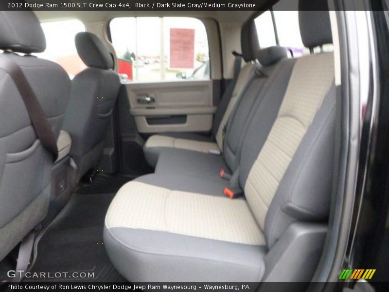 Black / Dark Slate Gray/Medium Graystone 2012 Dodge Ram 1500 SLT Crew Cab 4x4