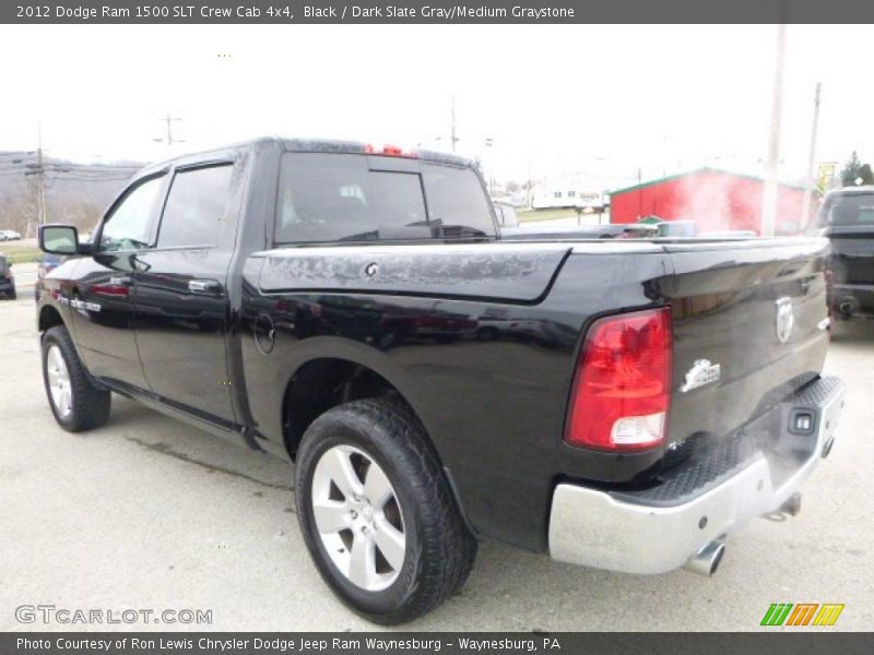 Black / Dark Slate Gray/Medium Graystone 2012 Dodge Ram 1500 SLT Crew Cab 4x4