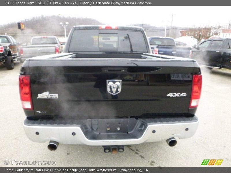 Black / Dark Slate Gray/Medium Graystone 2012 Dodge Ram 1500 SLT Crew Cab 4x4