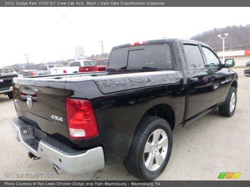 Black / Dark Slate Gray/Medium Graystone 2012 Dodge Ram 1500 SLT Crew Cab 4x4