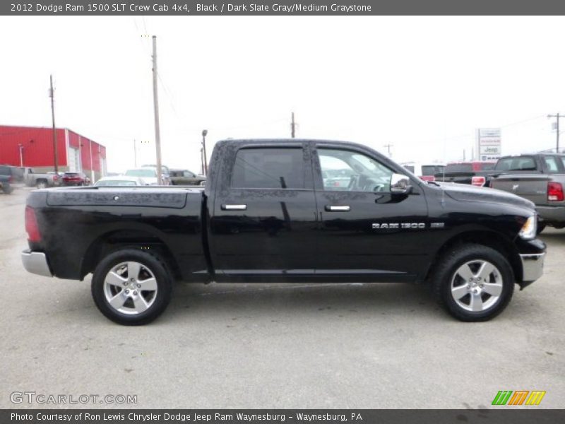 Black / Dark Slate Gray/Medium Graystone 2012 Dodge Ram 1500 SLT Crew Cab 4x4