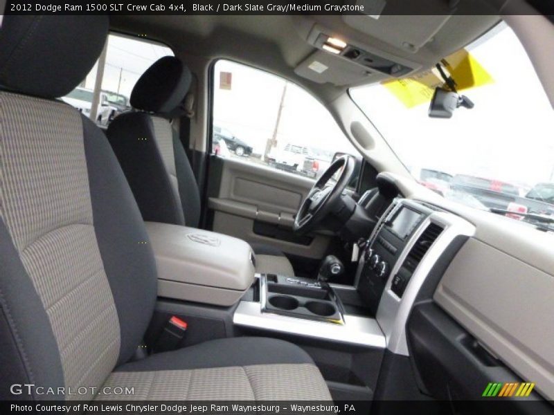 Black / Dark Slate Gray/Medium Graystone 2012 Dodge Ram 1500 SLT Crew Cab 4x4