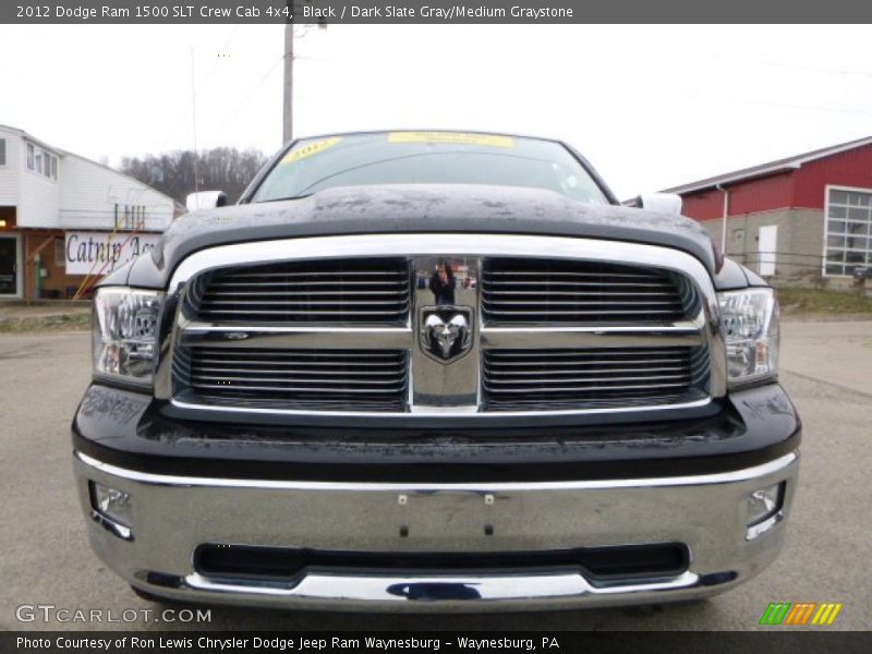 Black / Dark Slate Gray/Medium Graystone 2012 Dodge Ram 1500 SLT Crew Cab 4x4