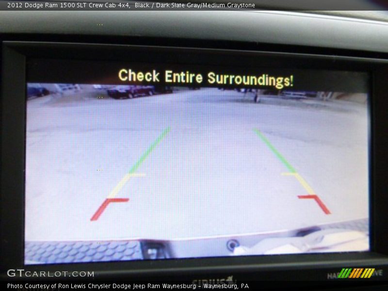 Black / Dark Slate Gray/Medium Graystone 2012 Dodge Ram 1500 SLT Crew Cab 4x4