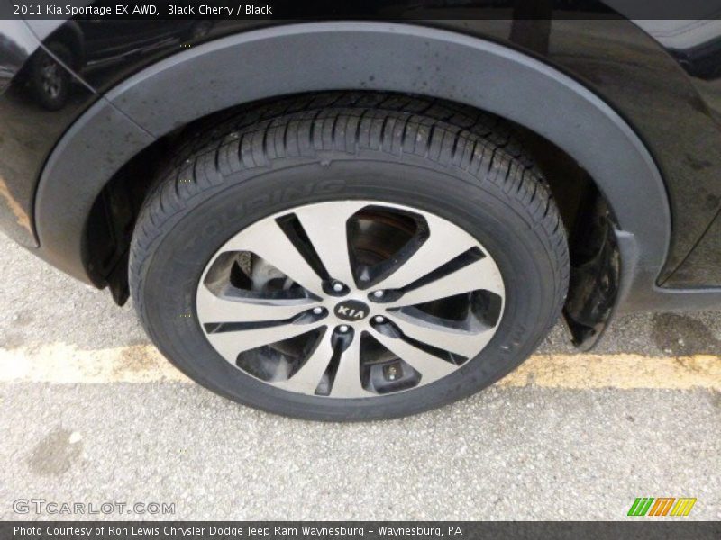 Black Cherry / Black 2011 Kia Sportage EX AWD