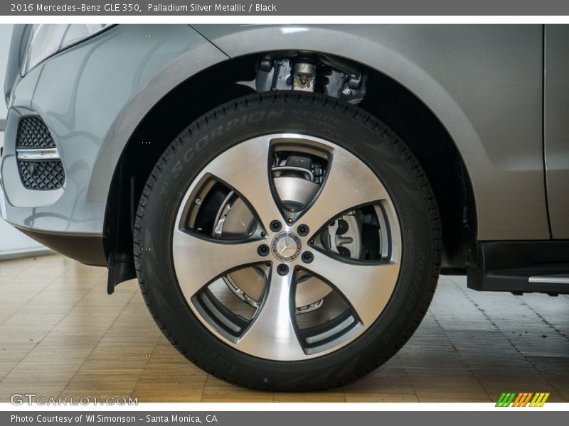 Palladium Silver Metallic / Black 2016 Mercedes-Benz GLE 350