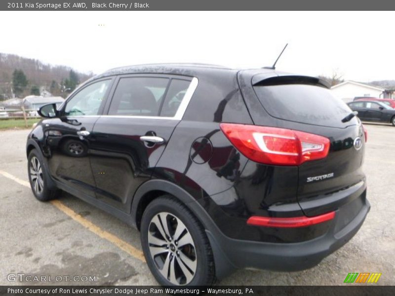 Black Cherry / Black 2011 Kia Sportage EX AWD