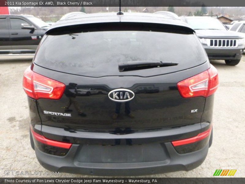 Black Cherry / Black 2011 Kia Sportage EX AWD