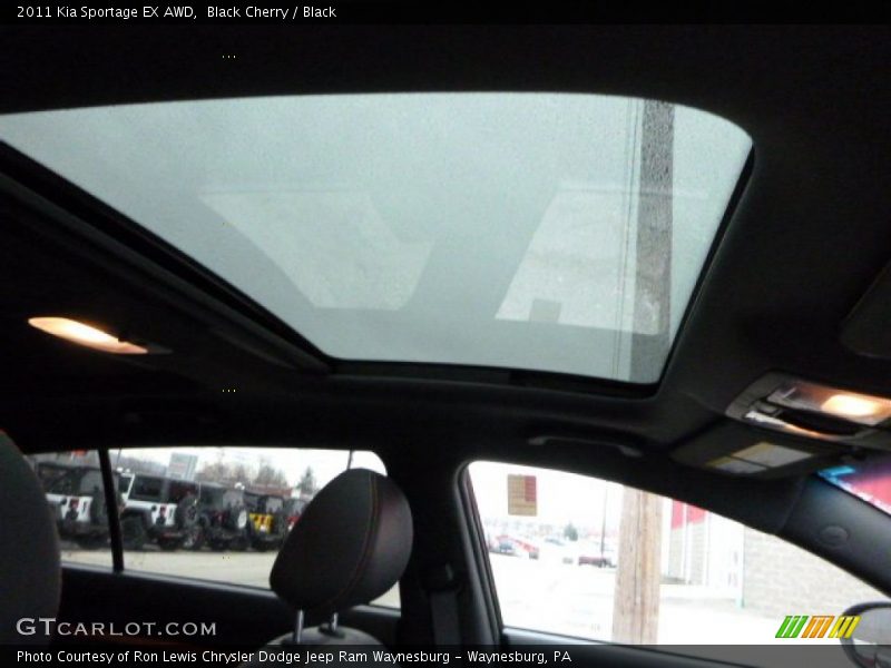 Black Cherry / Black 2011 Kia Sportage EX AWD