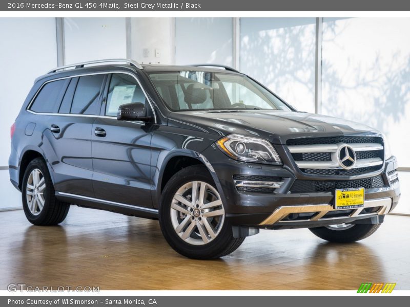 Steel Grey Metallic / Black 2016 Mercedes-Benz GL 450 4Matic