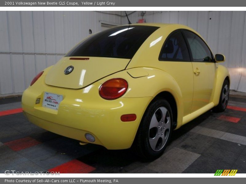 Yellow / Light Grey 2001 Volkswagen New Beetle GLS Coupe