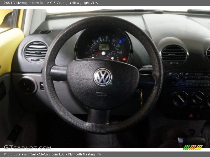 Yellow / Light Grey 2001 Volkswagen New Beetle GLS Coupe
