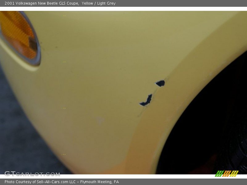 Yellow / Light Grey 2001 Volkswagen New Beetle GLS Coupe