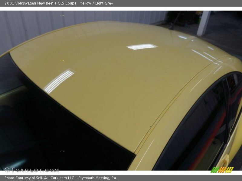 Yellow / Light Grey 2001 Volkswagen New Beetle GLS Coupe