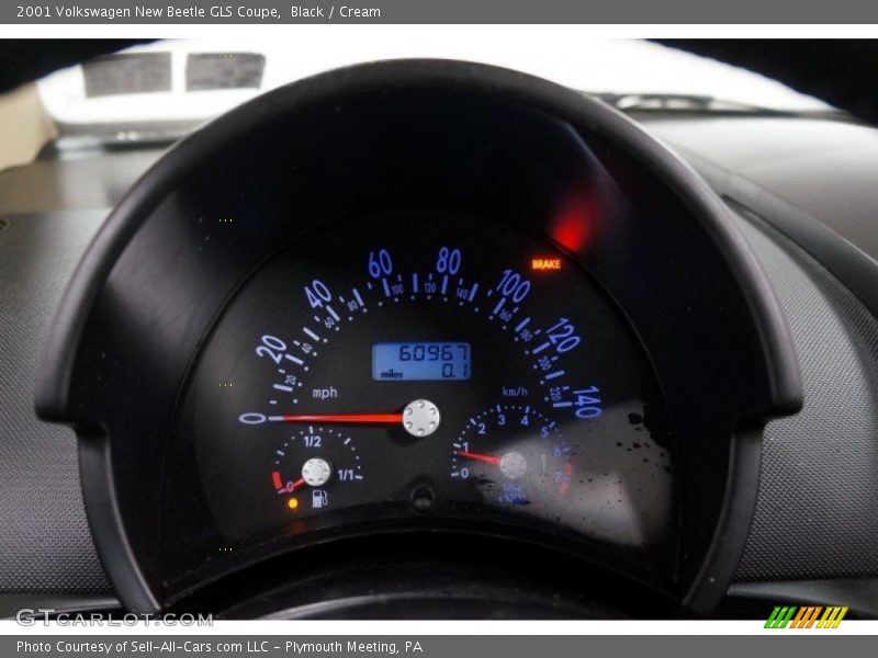Black / Cream 2001 Volkswagen New Beetle GLS Coupe