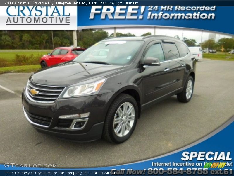 Tungsten Metallic / Dark Titanium/Light Titanium 2014 Chevrolet Traverse LT