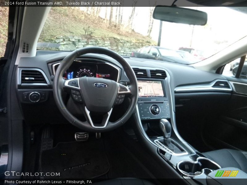 Tuxedo Black / Charcoal Black 2014 Ford Fusion Titanium AWD