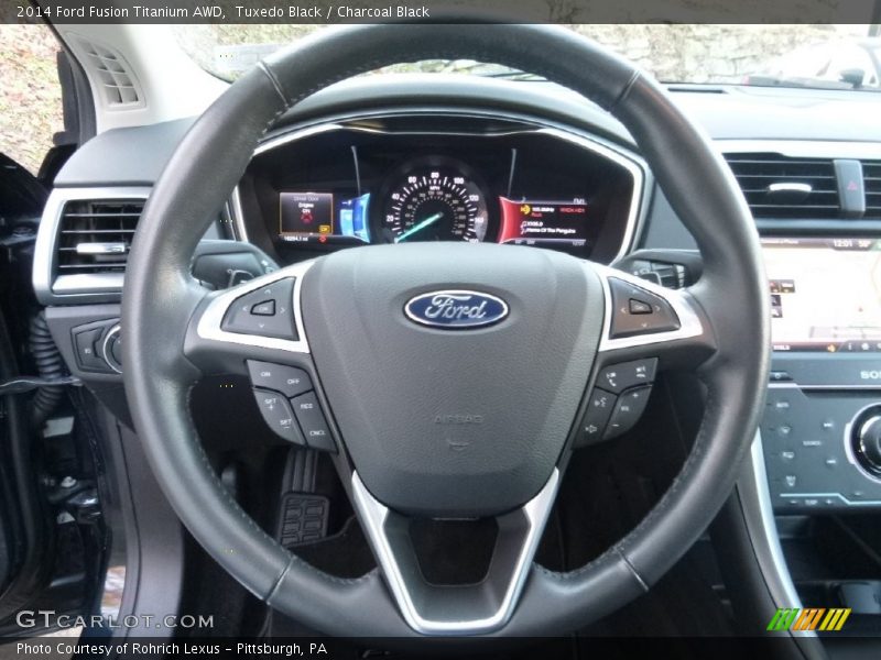 Tuxedo Black / Charcoal Black 2014 Ford Fusion Titanium AWD