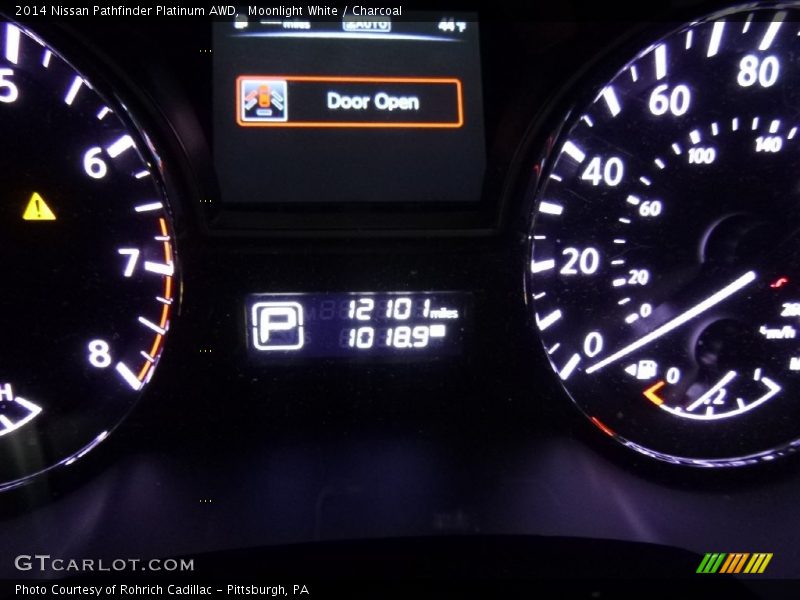 Moonlight White / Charcoal 2014 Nissan Pathfinder Platinum AWD